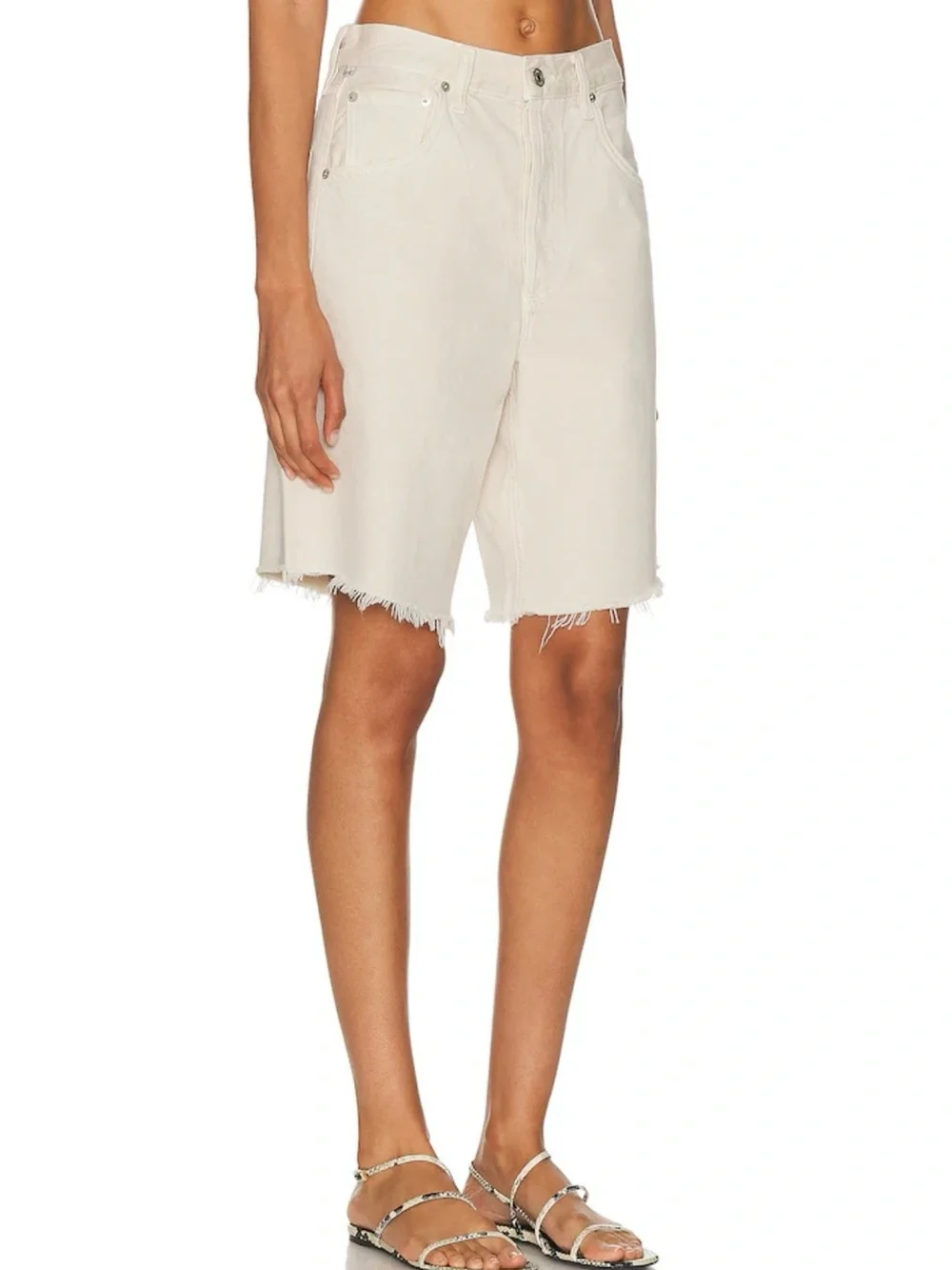 NWT CITIZENS OF HUMANITY AYLA SHORTS IN ALMONDETTE SZ 29 - Picture 2 of 10